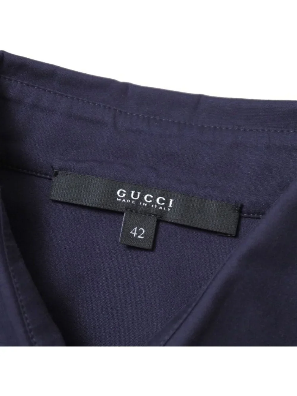 Gucci Blouse Stretch Long Sleeve Shirt Logo Embroidery